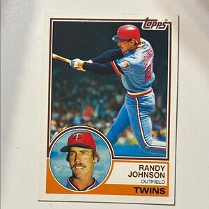 Topps Baseball Card - Blue and Red Uniform